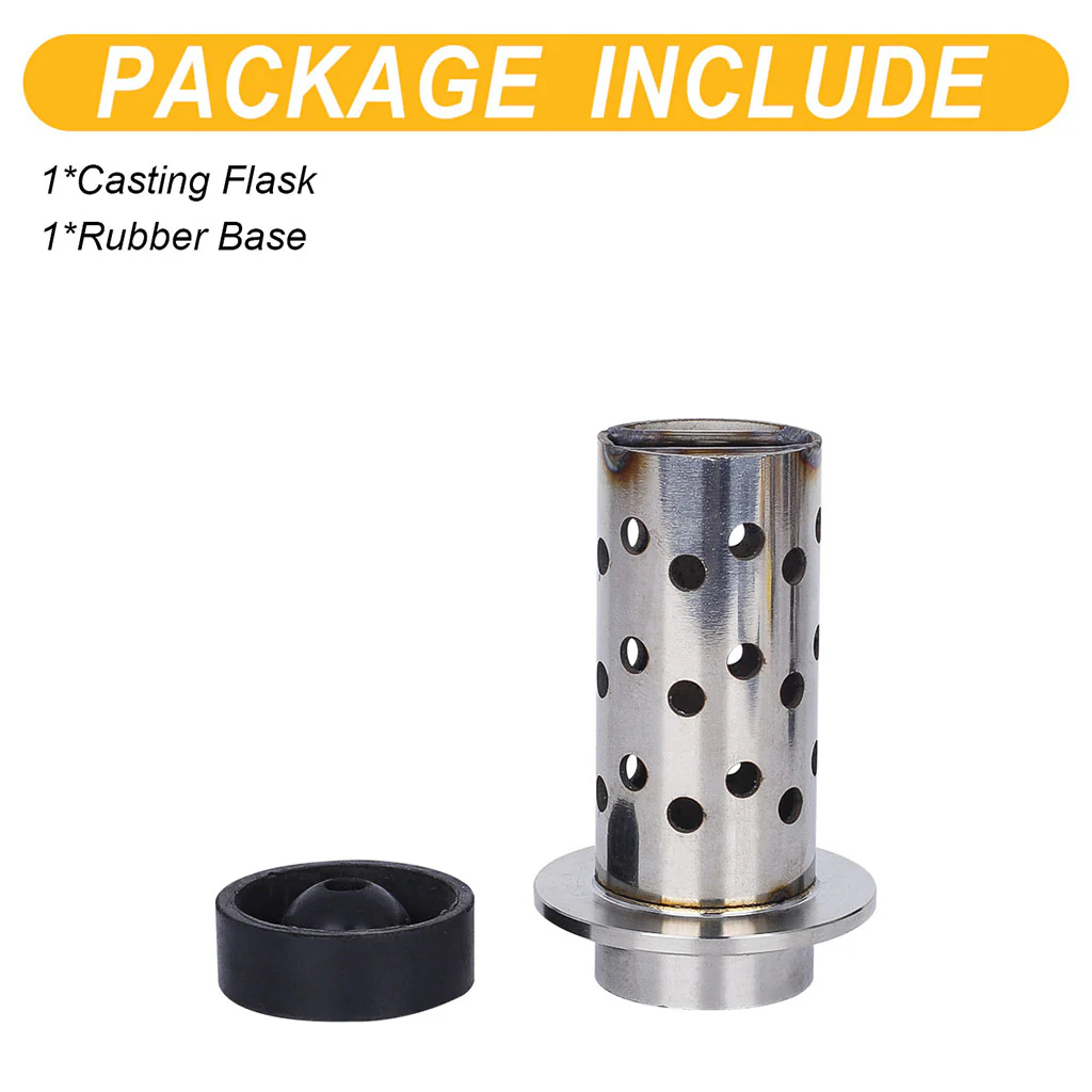2 / 4 / 5 / 6 Inches Perforated Stainless Steel Casting Flask for Jewelry Vacuum Casting Machine